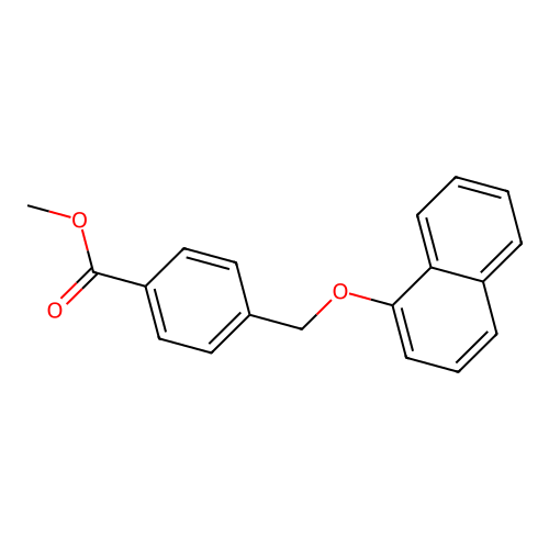 Methyl 4-(naphthyloxymethyl)benzoate structure