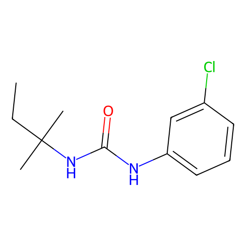 1-(3-Chlorophenyl)-3-(2-methylbutan-2-yl)urea structure