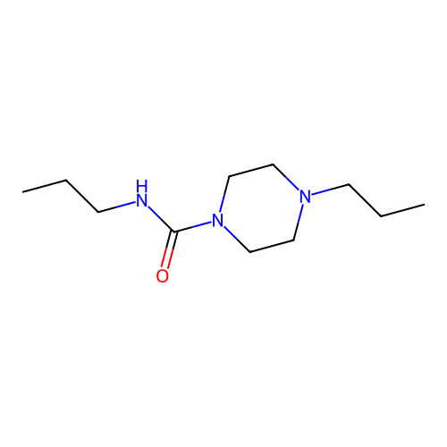 N,4-dipropylpiperazine-1-carboxamide structure