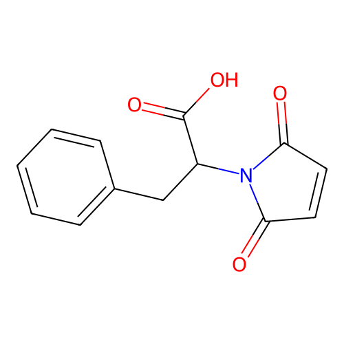 2,5-Dihydro-2,5-dioxo-alpha-(phenylmethyl)-1H-pyrrole-1-acetic acid structure