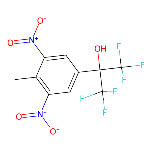 1,1,1,3,3,3-Hexafluoro-2-(4-methyl-3,5-dinitrophenyl)propan-2-ol structure