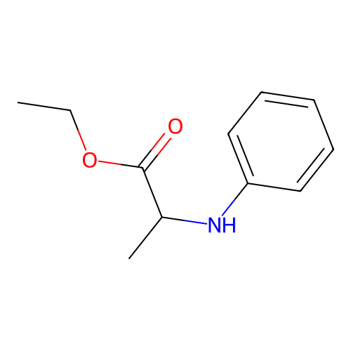 Ethyl 2-(phenylamino)propanoate structure