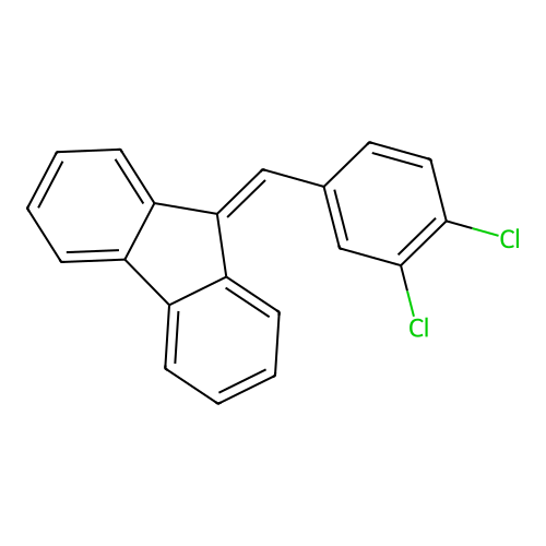 9-(3,4-Dichlorobenzylidene)fluorene structure