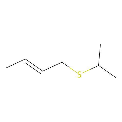 trans-1-(Isopropylthio)-2-butene structure