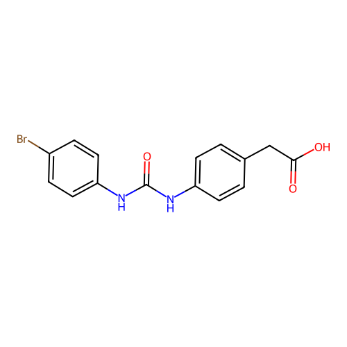 2-[4-[(4-bromophenyl)carbamoylamino]phenyl]acetic Acid structure