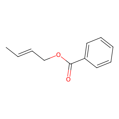 (E)-2-Butenyl benzoate structure