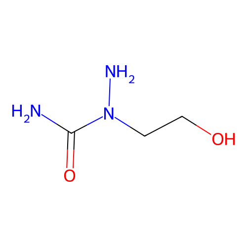 1-Amino-1-(2-hydroxyethyl)urea structure