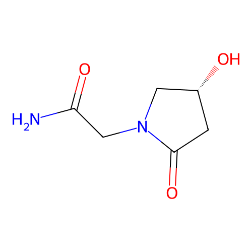 2-[(4R)-4-hydroxy-2-oxopyrrolidin-1-yl]acetamide structure