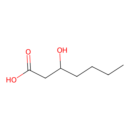 3-hydroxyheptanoic Acid structure