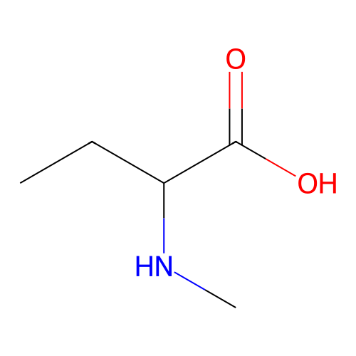 2-(Methylamino)butanoic acid structure