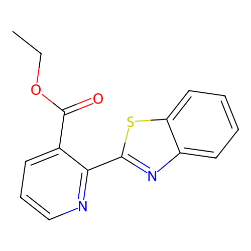 Ethyl 2-(1,3-benzothiazol-2-yl)pyridine-3-carboxylate structure
