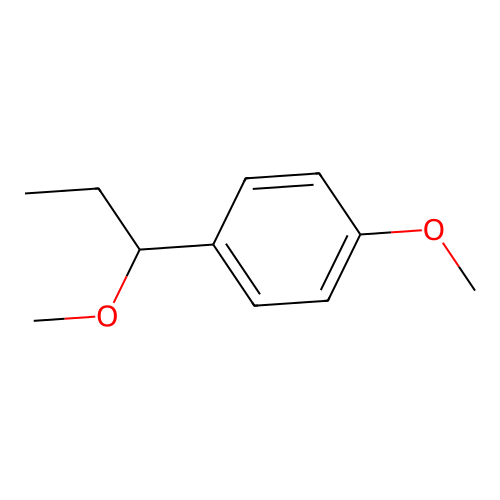 Benzene, 1-methoxy-4-(1-methoxypropyl)- structure