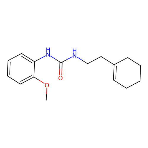 1-[2-(Cyclohexen-1-yl)ethyl]-3-(2-methoxyphenyl)urea structure