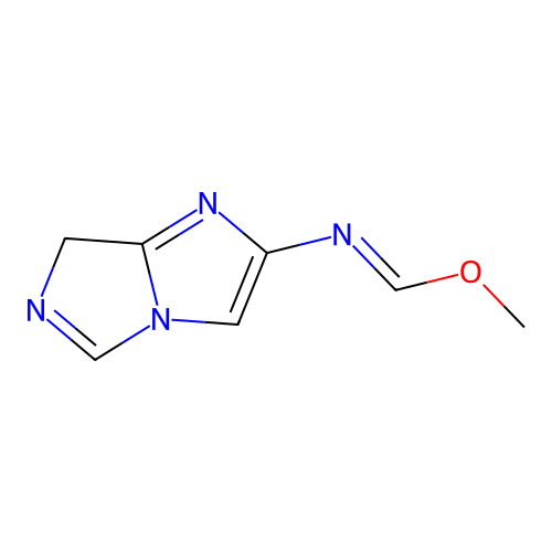 methyl N-(7H-imidazo[1,2-c]imidazol-2-yl)methanimidate structure