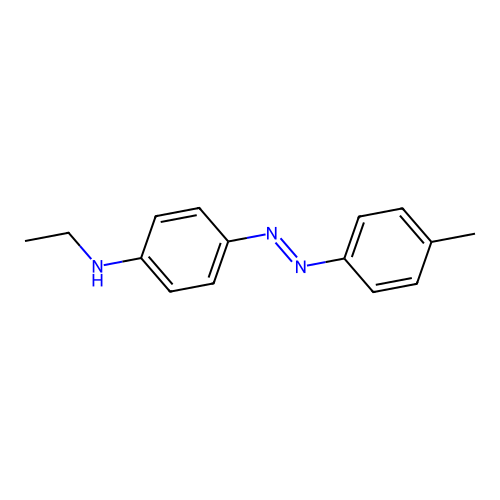 Benzenamine, N-ethyl-4-[(1E)-2-(4-methylphenyl)diazenyl]- structure