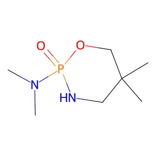 N-(5,5-Dimethyl-2-oxido-1,3,2-oxazaphosphinan-2-yl)-N,N-dimethylamine structure