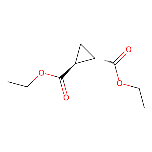 (1S,2S)-Diethyl cyclopropane-1,2-dicarboxylate structure