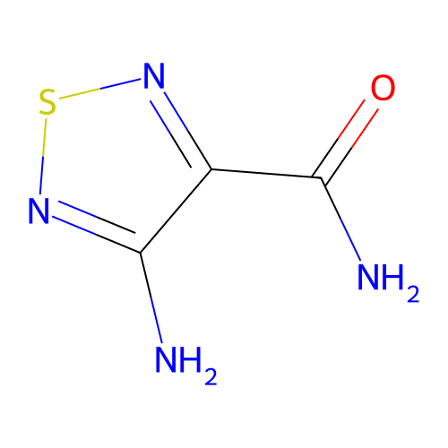 4-Amino-1,2,5-thiadiazole-3-carboxamide structure
