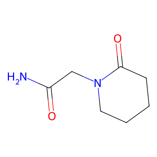 2-(2-Oxopiperidin-1-yl)acetamide structure