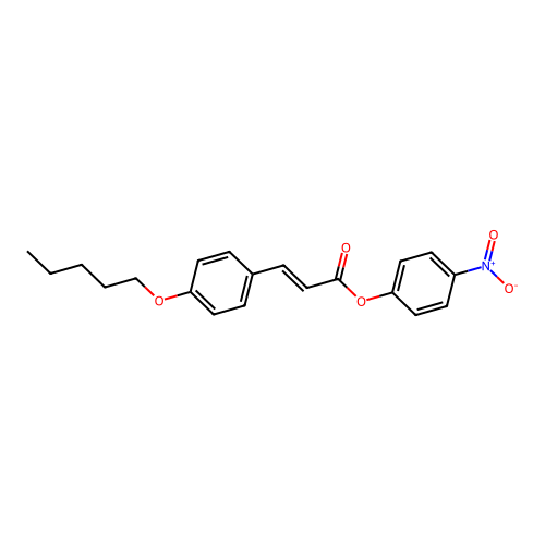 2-Propenoic acid, 3-[4-(pentyloxy)phenyl]-, 4-nitrophenyl ester, (E)- structure