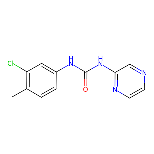 1-(3-Chloro-4-methylphenyl)-3-pyrazin-2-ylurea structure