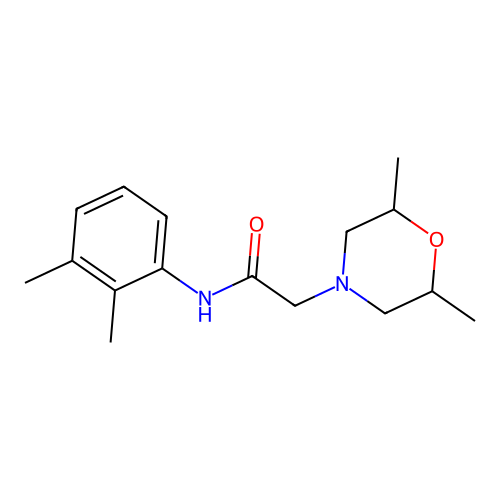 2-(2,6-dimethylmorpholin-4-yl)-N-(2,3-dimethylphenyl)acetamide structure