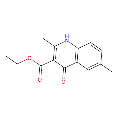 3-Quinolinecarboxylic acid, 4-hydroxy-2,6-dimethyl-, ethyl ester structure