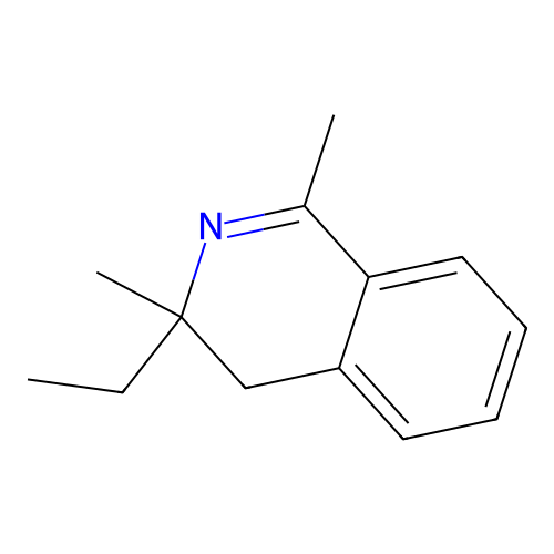 Isoquinoline, 3-ethyl-3,4-dihydro-1,3-dimethyl- structure