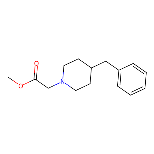 Methyl 2-(4-benzylpiperidin-1-yl)acetate structure