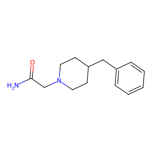 2-(4-Benzylpiperidin-1-yl)acetamide structure
