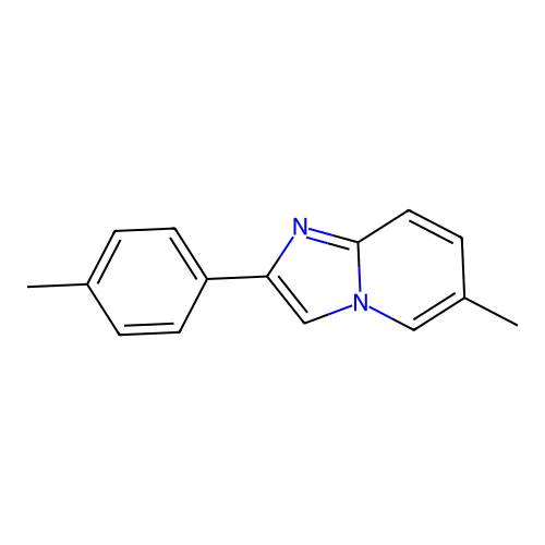 6-Methyl-2-(4-methylphenyl)imidazo(1,2-a)pyridine structure