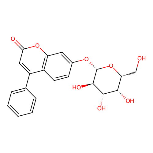 4-PHENYL-7-{[3,4,5-TRIHYDROXY-6-(HYDROXYMETHYL)OXAN-2-YL]OXY}-2H-CHROMEN-2-ONE structure