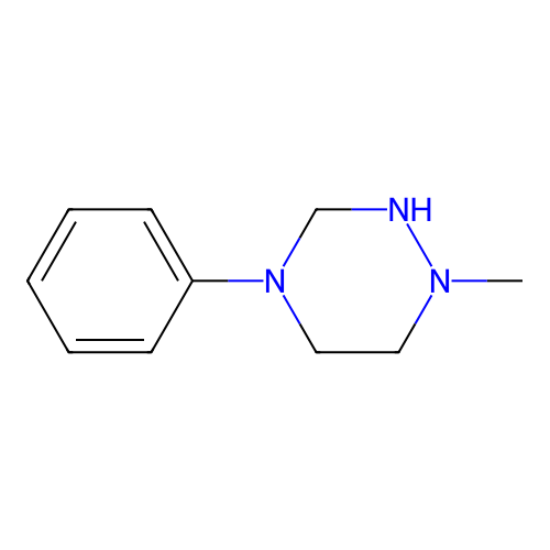 1-Methyl-4-phenyl-1,2,4-triazinane structure