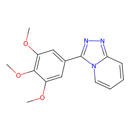 1,2,4-Triazolo[4,3-a]pyridine, 3-(3,4,5-trimethoxyphenyl)- structure