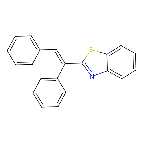 Benzothiazole, 2-(1,2-diphenylethenyl)- structure