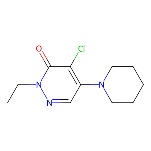 4-chloro-2-ethyl-5-(piperidin-1-yl)pyridazin-3(2H)-one structure