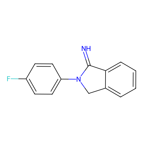 2-(4-fluorophenyl)-3H-isoindol-1-imine structure