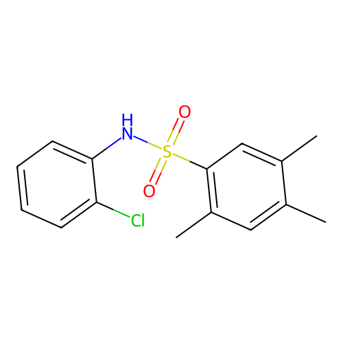 N-(2-chlorophenyl)-2,4,5-trimethylbenzenesulfonamide structure