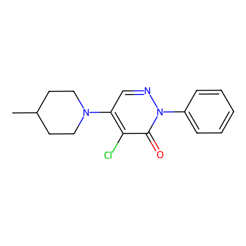 4-Chloro-5-(4-methylpiperidin-1-yl)-2-phenylpyridazin-3-one structure