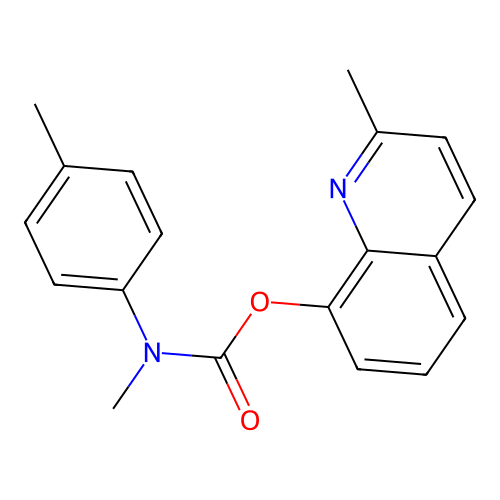 (2-methylquinolin-8-yl) N-methyl-N-(4-methylphenyl)carbamate structure