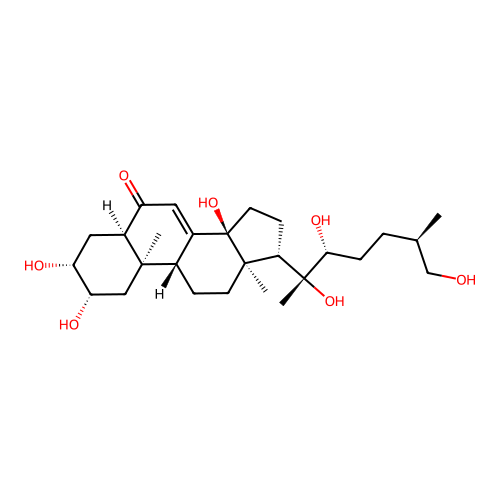 牛膝甾酮 structure