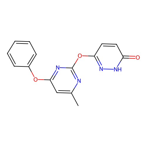 6-((4-Methyl-6-phenoxypyrimidin-2-yl)oxy)pyridazin-3-ol structure