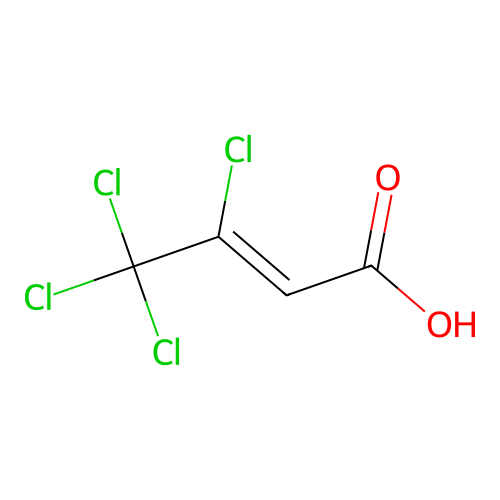 3,4,4,4-Tetrachloro-2-butenoic acid structure