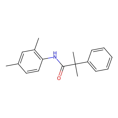 N-(2,4-dimethylphenyl)-2-methyl-2-phenylpropanamide structure