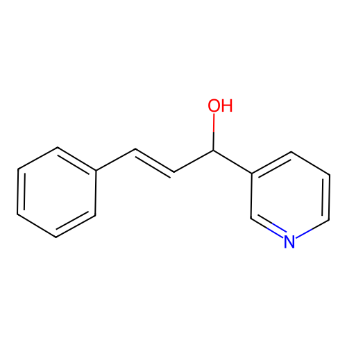 1-(3-Pyridyl)-1-hydroxy-3-phenyl-2-propene structure