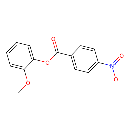 2-Methoxyphenyl 4-nitrobenzoate structure
