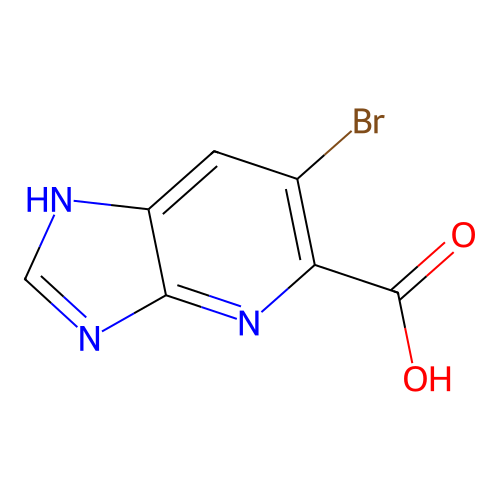 6-bromo-3H-imidazo(4,5-b)pyridine-5-carboxylic acid structure
