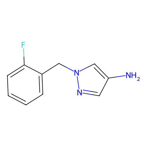 1-(2-fluorobenzyl)-1H-pyrazol-4-amine structure