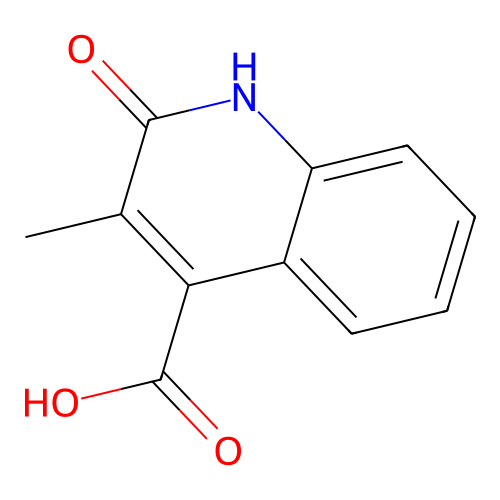 3-Methyl-2-oxo-1,2-dihydroquinoline-4-carboxylic acid structure