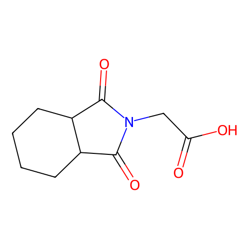 (1,3-Dioxo-octahydro-isoindol-2-yl)-acetic acid structure